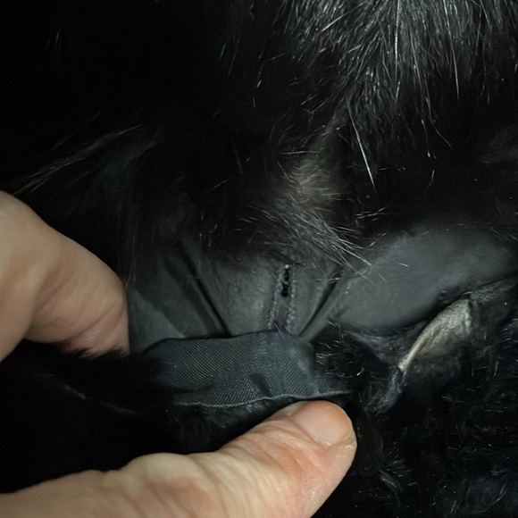 Vintage 90s Ankle length fur coat with removable fur vest duster - Picture 5 of 9